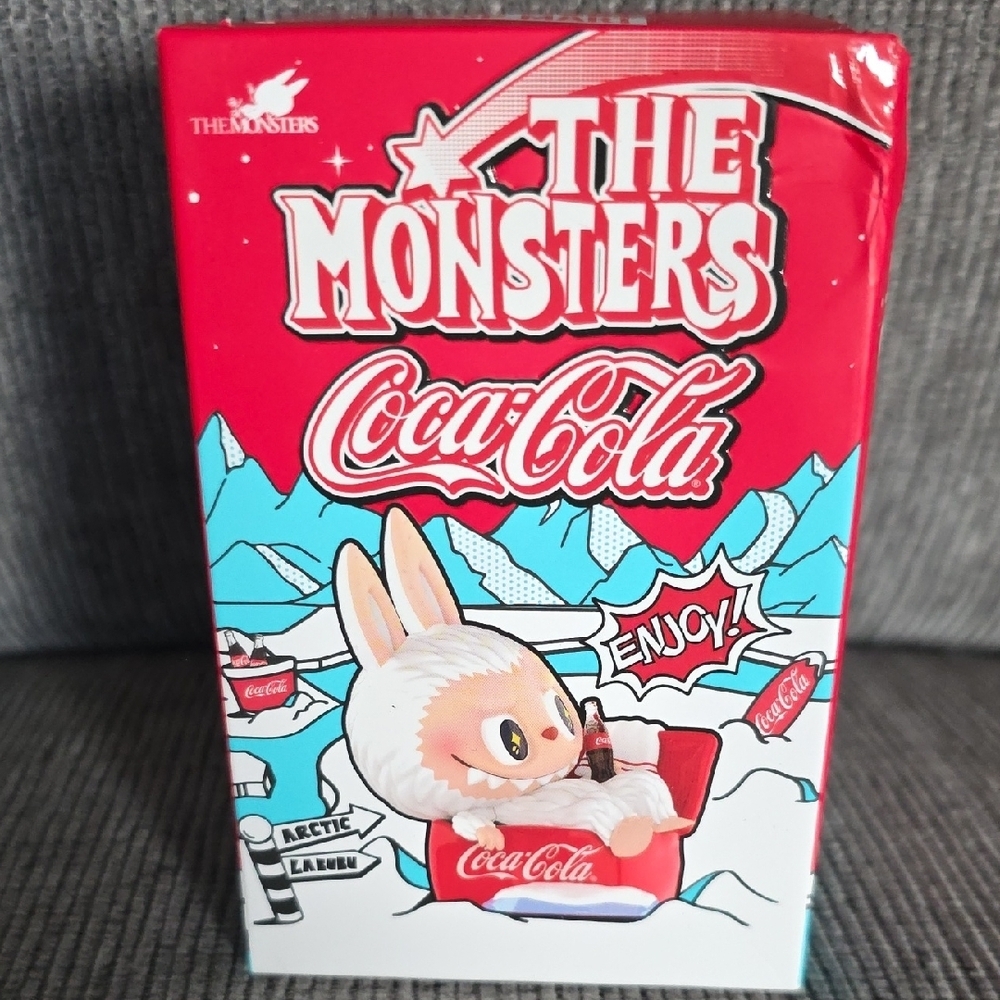 POPMART Coca-Cola The Monsters Snow Labubu, Unopened Blind Box Figure, New. - Picture 2 of 10